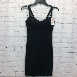 Vintage Weight Watchers In Control Instant Body Shaping Bra Slip Size 36D Black